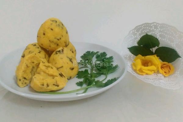 玉米面菜窝头的做法图解12