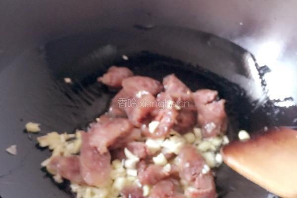 豆角炒香肠的做法图解4