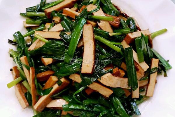 韭菜炒豆干的做法图解11