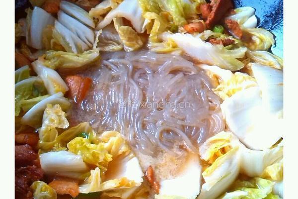 白菜炖粉条的做法图解8