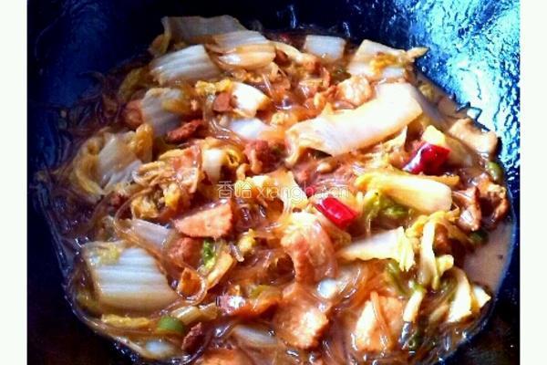 白菜炖粉条的做法图解9