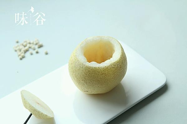 冰糖川贝炖雪梨的做法图解2