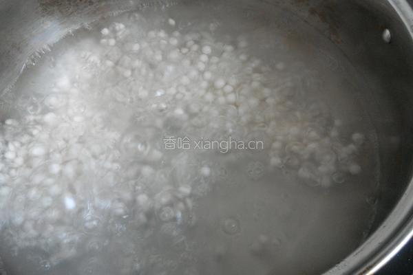 椰奶西米露的做法图解3