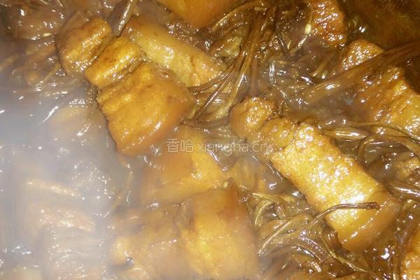 茶树菇烧肉的做法图解6