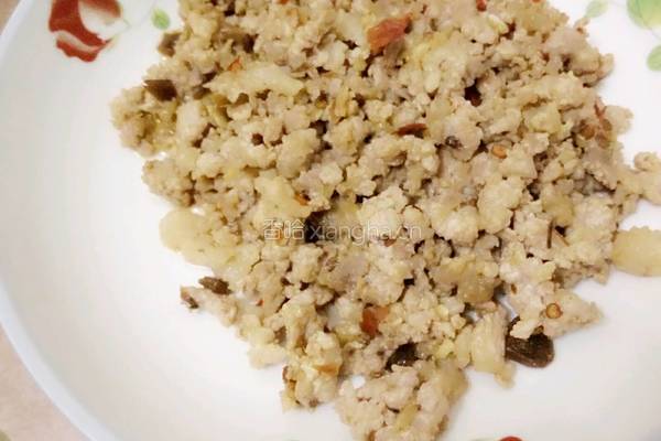 肉末豆角的做法图解4
