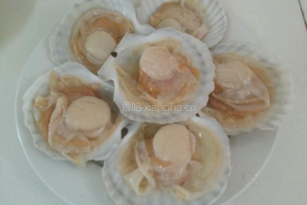 蒜茸粉丝扇贝的做法图解1