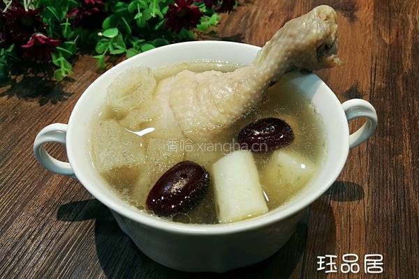 鸡腿竹荪山药汤的做法图解9