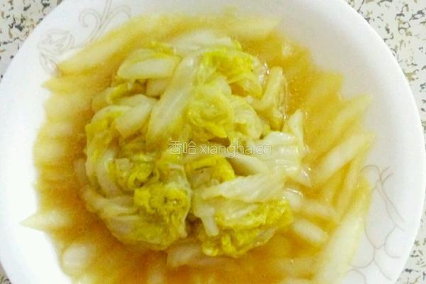 清炒白菜的做法图解4