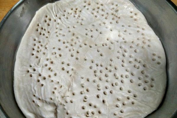 手抓饼底火腿什锦批萨的做法图解3