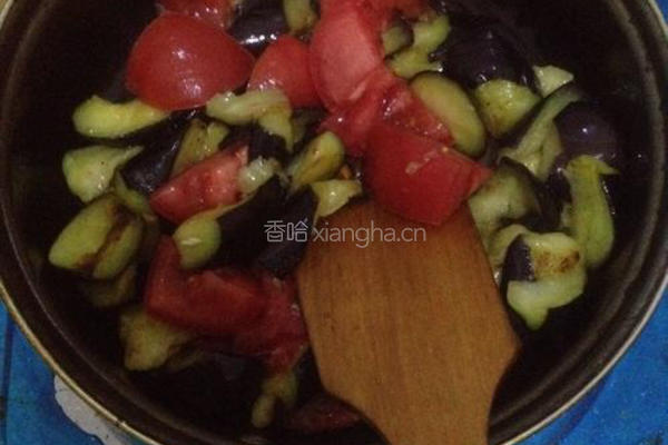 西红柿烧茄子的做法图解6