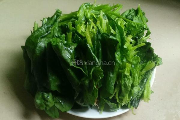 菠菜汁的做法图解1