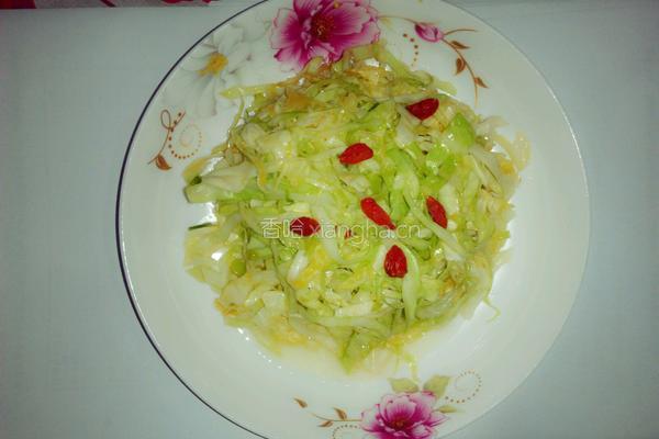 凉拌圆白菜的做法图解5