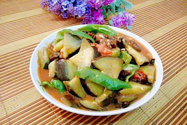 西红柿炒茄子的做法图解9