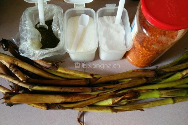 麻辣芋头芽的做法图解1