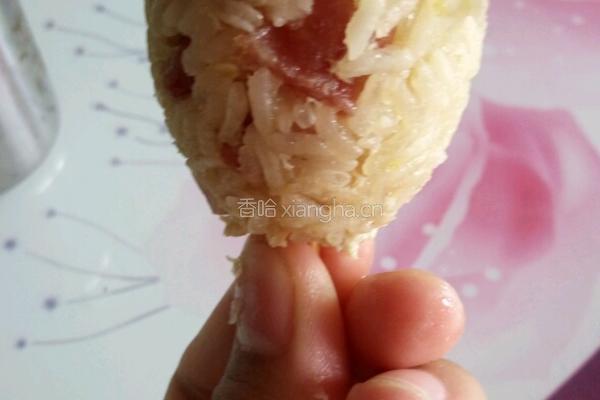 咸蛋腊肠糯米饭的做法图解5