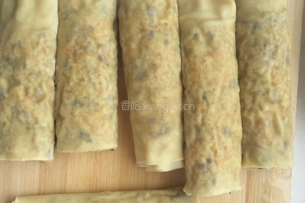 素馅儿干豆腐卷的做法图解4