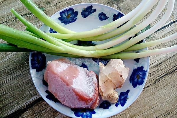 大葱炒肉的做法图解1