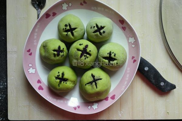 紫薯包 芋头包的做法图解5