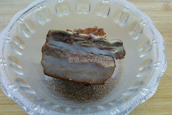 爆炒烧肉甘蓝菜的做法图解4