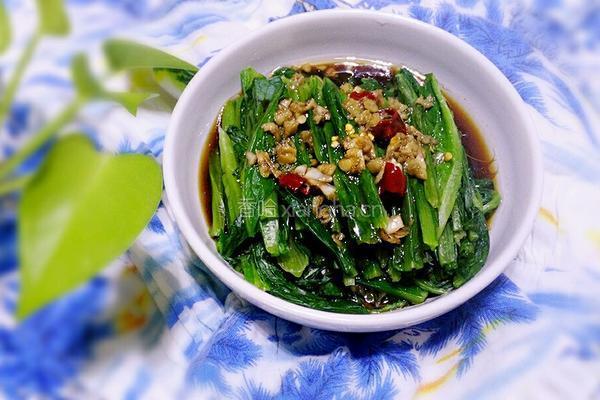 凉拌油麦菜
