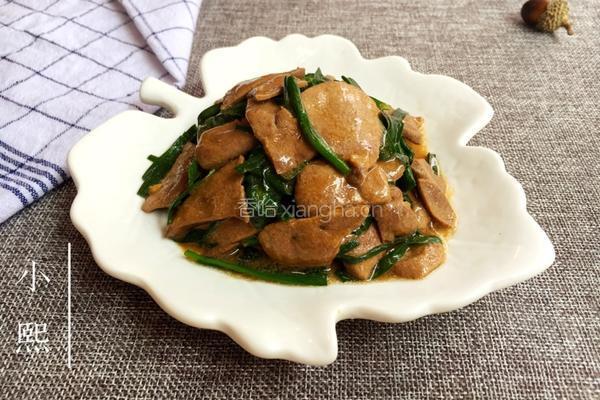 韭菜炒猪肝的做法图解8