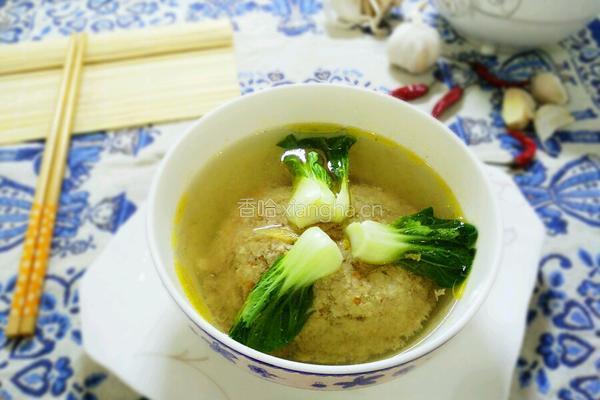 荸荠红萝卜小菜心肉饼汤的做法图解7