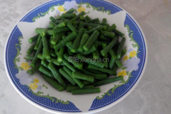 麻汁蒜泥豆角的做法图解4