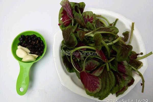 蒜炒紫苋菜的做法图解4