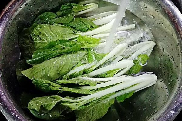 小白菜炒肉丝的做法图解1