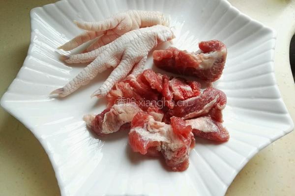 虫草花木瓜排骨汤的做法图解2