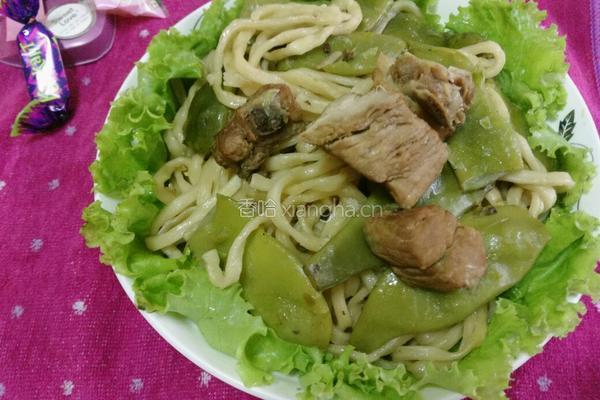 油豆角焖面的做法图解6