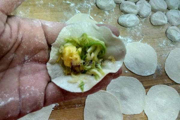 西葫芦鸡蛋虾皮饺子的做法图解11