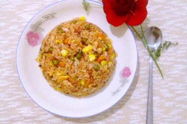 番茄酱蛋炒饭的做法图解9