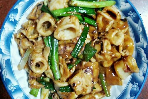 沙茶酱爆鱿鱼的做法图解7