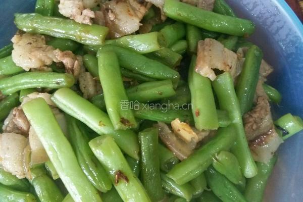 干煸五花肉豆角的做法图解5