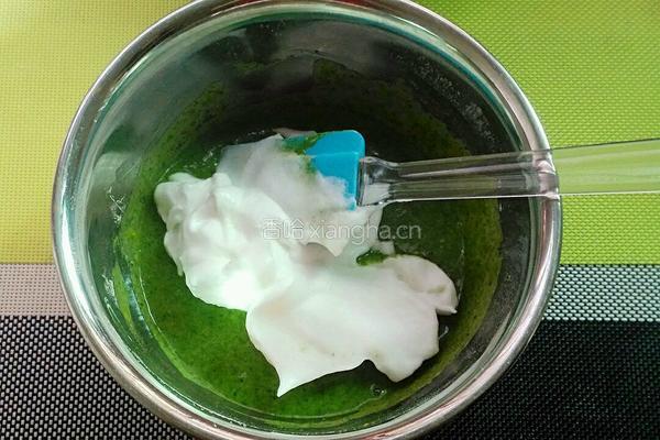 八寸菠菜戚风的做法图解8