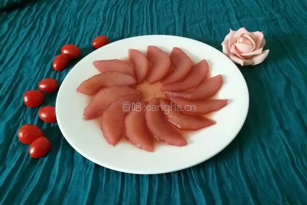 红酒浸雪梨的做法图解5
