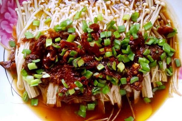 蒜蓉金针菇的做法图解4