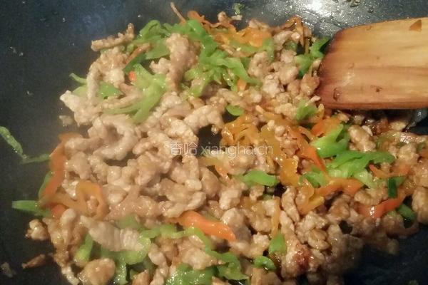 肉丝炒豆芽的做法图解8