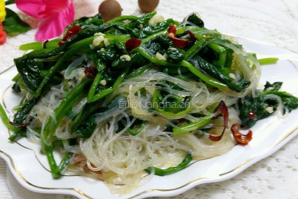 菠菜拌粉丝的做法图解7