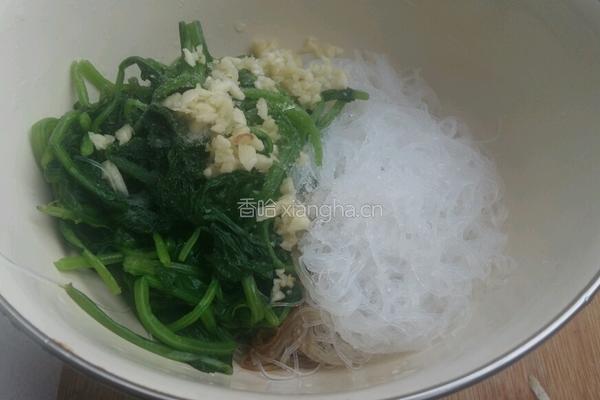菠菜拌粉丝的做法图解5