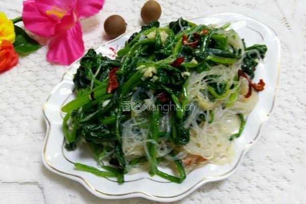 菠菜拌粉丝的做法图解6
