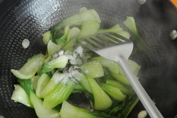 清炒油菜的做法图解8
