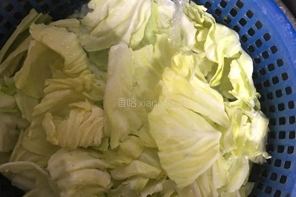 糖醋手撕包菜的做法图解3