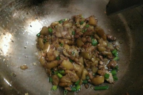 肉酱茄子的做法图解4