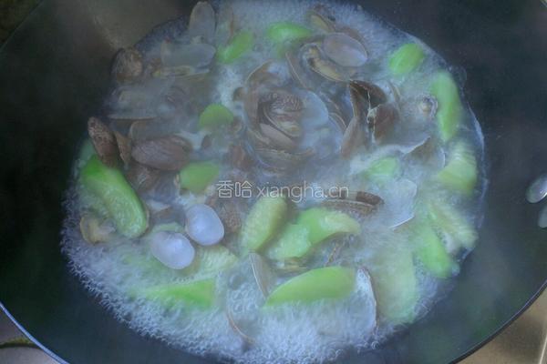 丝瓜花蛤汤的做法图解8