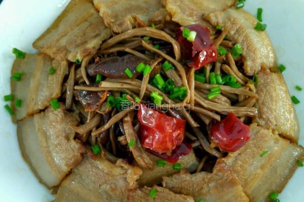 茶树菇炒五花肉的做法图解7