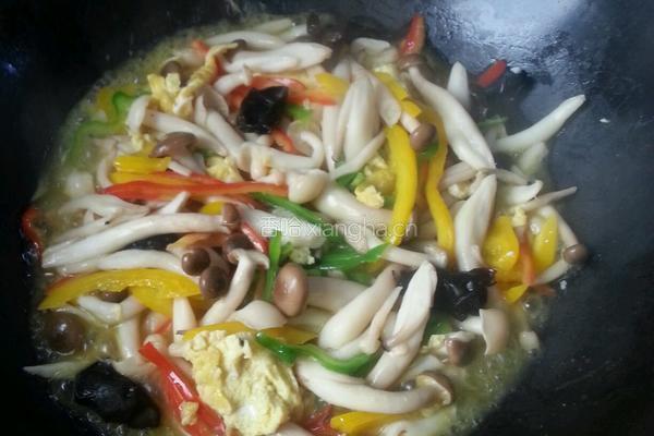 蟹味菇炒鸡蛋的做法图解6