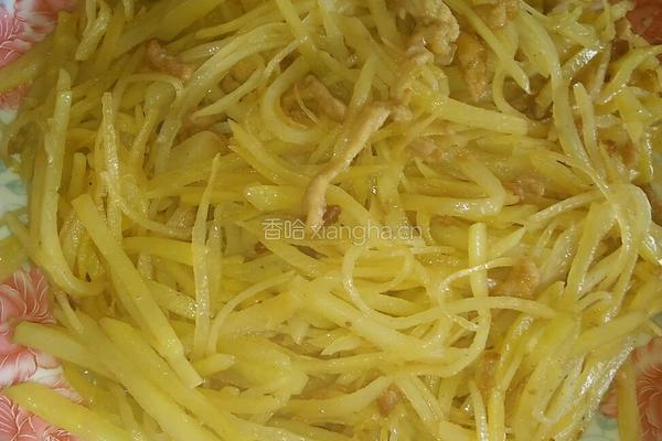 土豆炒肉丝的做法图解9