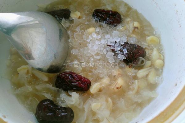 莲子银耳粥的做法图解7